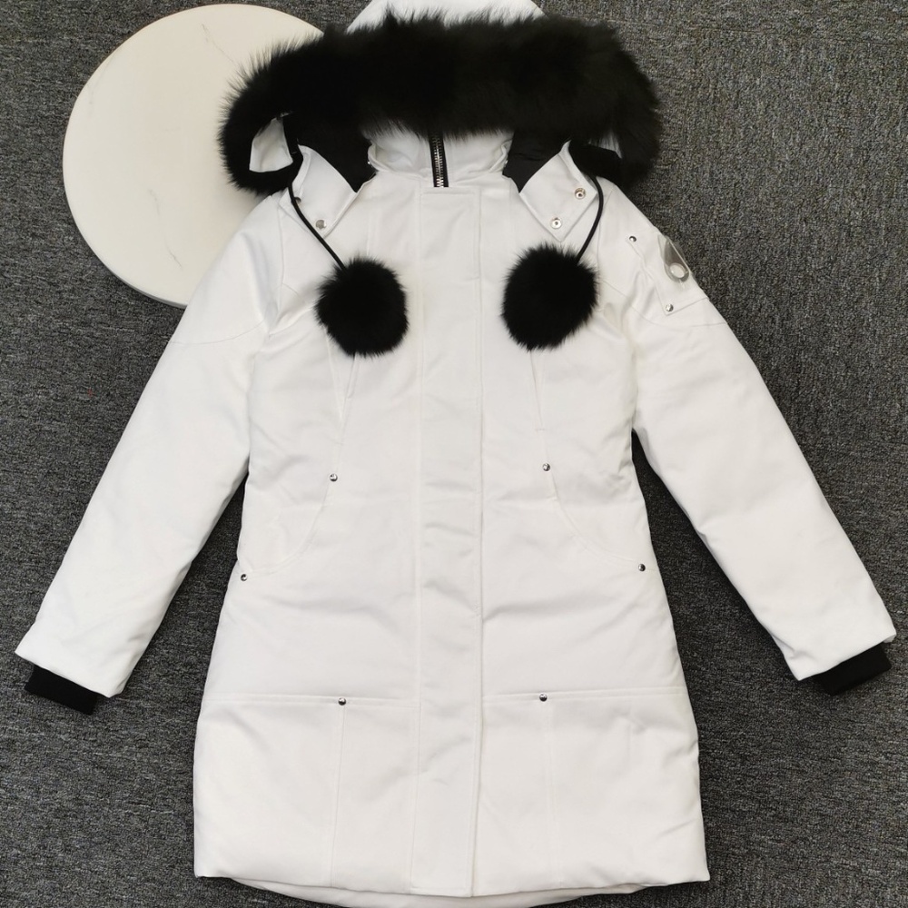Moose Knuckles Stirling Parka-Snow White